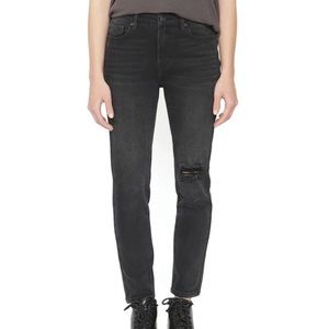 NWT Sandrine Rose Skinny Jeans Rock Black Denim Womens 27